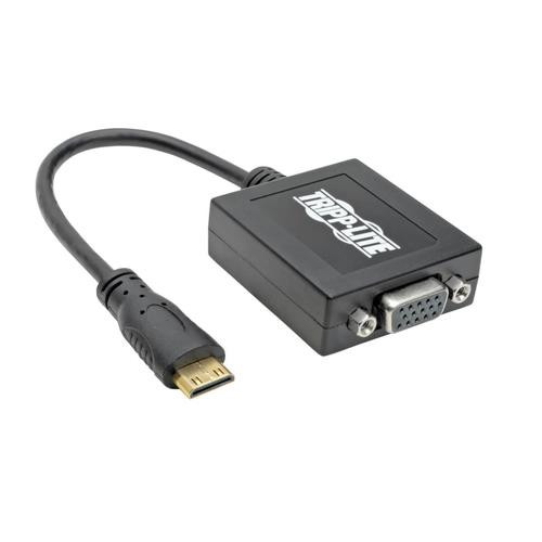 Tripp Lite  câble vidéo et adaptateur 0,1524 m Mini HDMI VGA (D-Sub) Noir - P131-06N-MINI