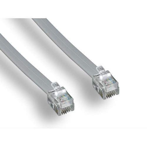 Monoprice  câble de téléphone 7,62 m Acier satin - 933