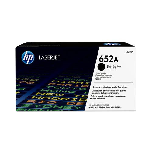 HP 652A toner noir LaserJet authentique - CF320A
