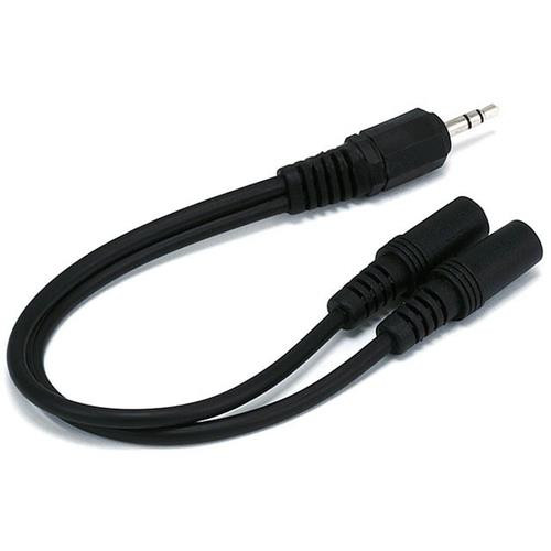 Monoprice  câble audio 0,1524 m 2 x 3.5mm 3,5mm Noir - 667