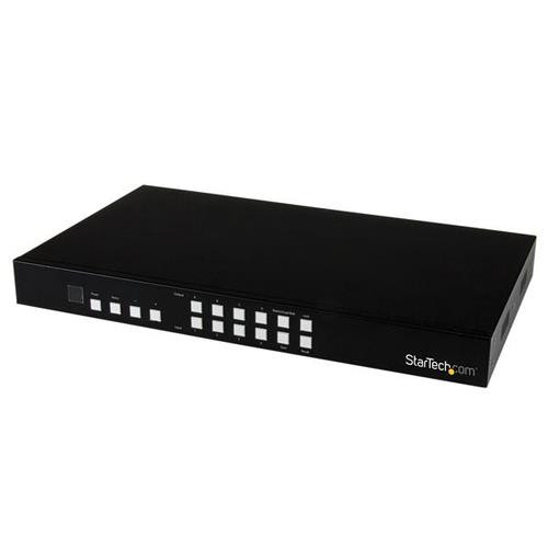 StarTech.com Matrice HDMI 4x4 avec Picture-and-Picture Multiviewer - Switch et répartiteur HDMI pour mur d'écrans - VS424HDPIP