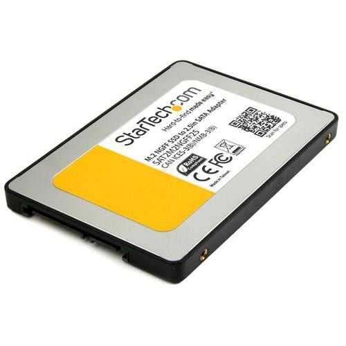 StarTech.com Adaptateur SSD M.2 NGFF vers SATA III de 2,5" - Convertisseur de lecteur à état solide avec boîtier de protection - SAT2M2NGFF25