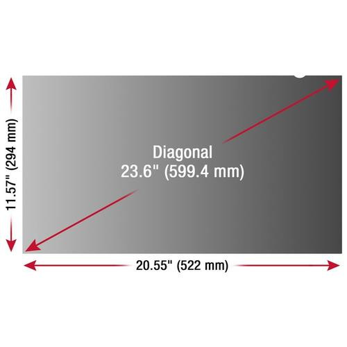 Viewsonic  filtre anti-reflets pour écran et filtre de confidentialité 59,9 cm (23.6") Filtre de confidentialité sans bords pour ordinateur - VSPF2360