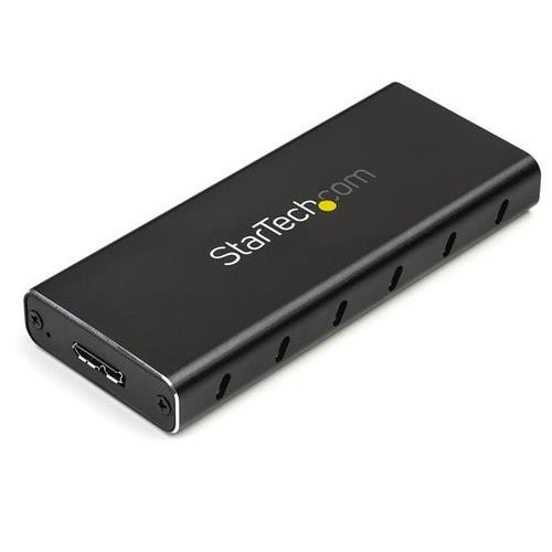 StarTech.com Boîtier USB 3.1 (10 Gb/s) pour SSD SATA M.2 NGFF avec câble USB-C - Aluminium - SM21BMU31C3