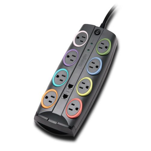 Kensington  protection surtension Noir, Multicolore 8 sortie(s) CA 2,4 m - K62690NA