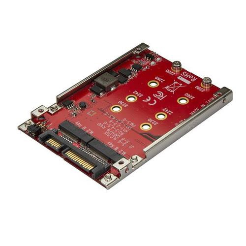StarTech.com Adaptateur pour deux disques SSD M.2 vers SATA dans baie de 2,5" - RAID - S322M225R