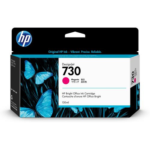 HP Cartouche d’encre 730 DesignJet magenta, 130 ml - P2V63A