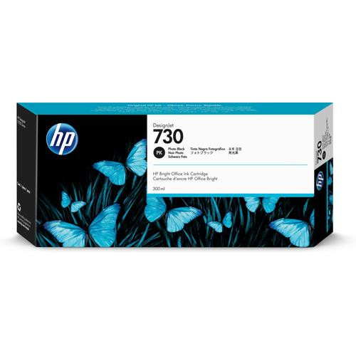 HP Cartouche d’encre 730 DesignJet noir photo, 300 ml - P2V73A