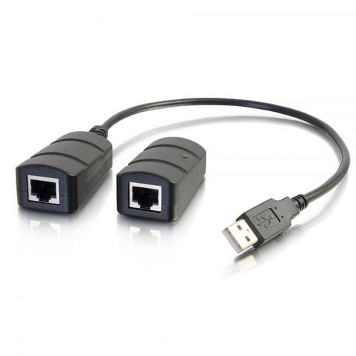 C2G  changeur de genre de câble 2 x RJ-45 USB 2.0 Type-A Noir - 54284