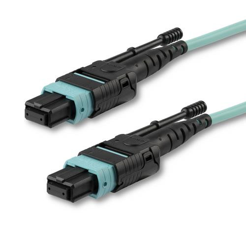 StarTech.com  câble InfiniBand et à fibres optiques 2 m MPO/MTP Couleur aqua - MPO12PL2M