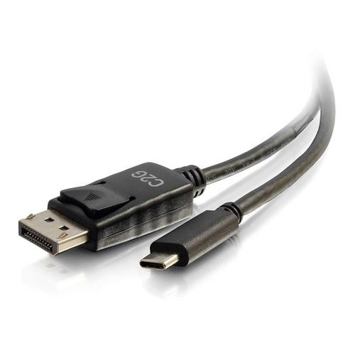 C2G Câble adaptateur USB-C vers DisplayPort™ de 1,8 m 4K 30Hz - Noir - 26902