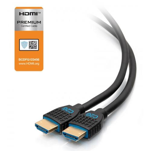 C2G Câble 9 m HDMI® Premium, haut débit, série de performance- 4K 60 Hz encastrable dans le mur, certifié CMG (FT4) - 50181