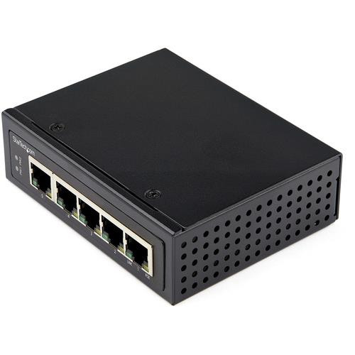 StarTech.com Switch Industriel PoE Gigabit 5 Ports - 30W - Repartiteur Power Over Ethernet - Switch PoE+ GbE Non Géré - Commutateur Réseau Gigabit Haute Puissance - IP-30/-40 °C à 75 °C - IESC1G50UP