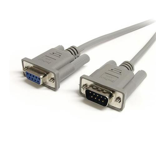 StarTech.com 25 ft. 9-pin Straight Through Cable (M/F) câble kvm Gris 7,62 m - MXT100_25