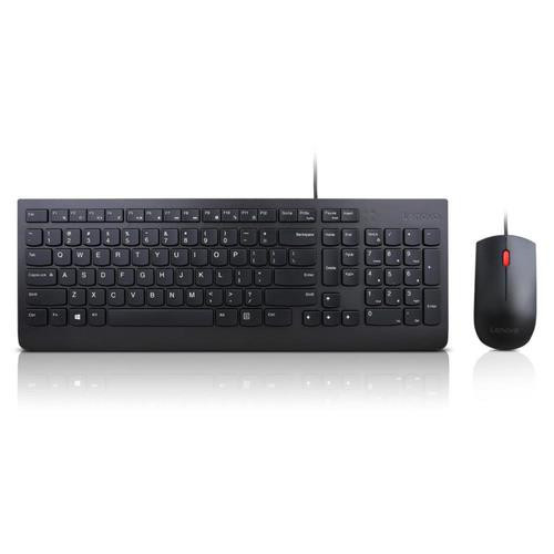 Lenovo  clavier Souris incluse Universel USB QWERTY Anglais américain Noir - 4X30L79883