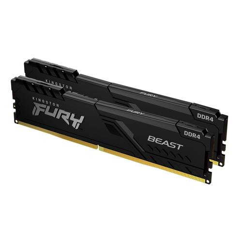Kingston Technology FURY Beast 16Go 3600MT/s DDR4 CL17 DIMM (Kit de 2) Black - KF436C17BBK2/16 Kingston Technology FURY Beast 16Go 3600MT/s DDR4 CL17 DIMM (Kit de 2) Black - KF436C17BBK2/16