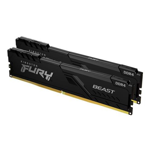 Kingston Technology FURY Beast 32Go 3600MT/s DDR4 CL18 DIMM (Kit de 2) Black - KF436C18BBK2/32