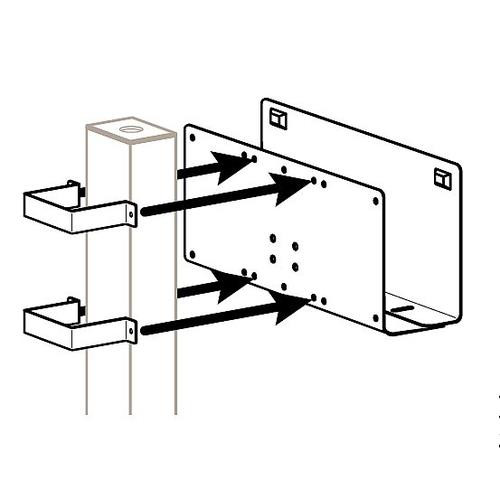 Ergotron Attachment Options 3" x 3" Post Peripheral Bracket. Gris - 60-158-100 Ergotron Attachment Options 3" x 3" Post Peripheral Bracket. Gris - 60-158-100