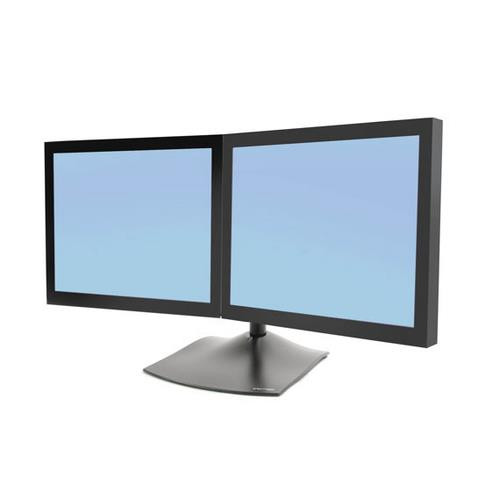 Ergotron DS Series DS100 Dual Monitor Desk Stand, Horizontal 61 cm (24") Bureau Noir - 33-322-200