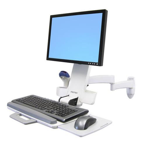 Ergotron 200 Series Combo Arm 61 cm (24") Mur Blanc - 45-230-216