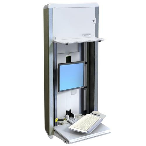 Ergotron StyleView® VL Enclosure 55,9 cm (22") Mur Argent - 60-595-062