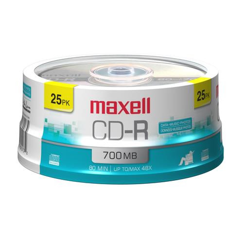 Maxell  CD vierge CD-R 700 Mo 48x 25 pièce(s) - 648445