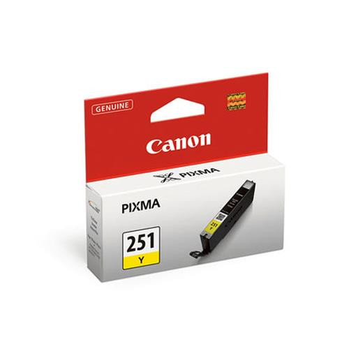 Canon CLI-251Y cartouche d'encre 1 pièce(s) Original Rendement standard Jaune - 6516B001