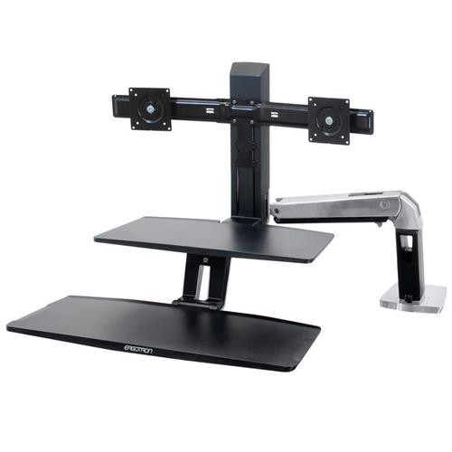 Ergotron WorkFit -A 61 cm (24") Bureau Noir - 24-392-026