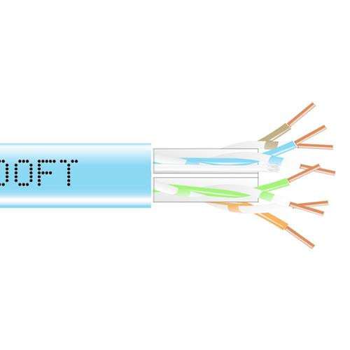 Black Box  câble de réseau Bleu 304,8 m Cat6 - EYN871B-PB-1000