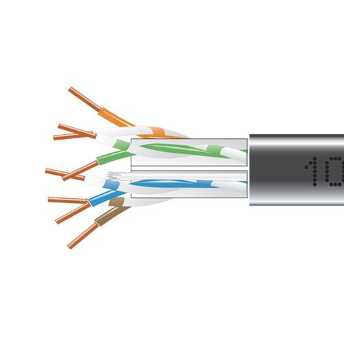 Black Box  câble de réseau Noir 304,8 m Cat6 - EYN881B-PB-1000