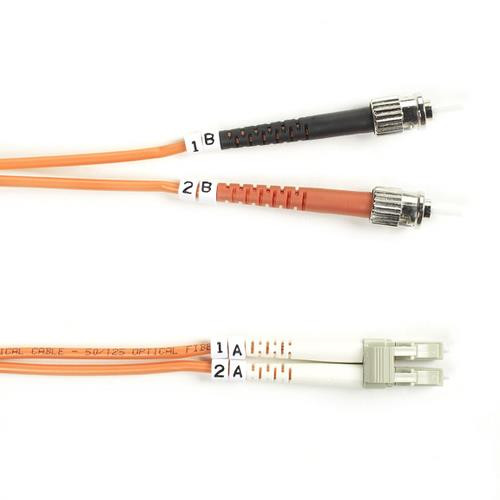 Black Box ST/LC, 50/125, 3m câble InfiniBand et à fibres optiques Orange - FO50-003M-STLC