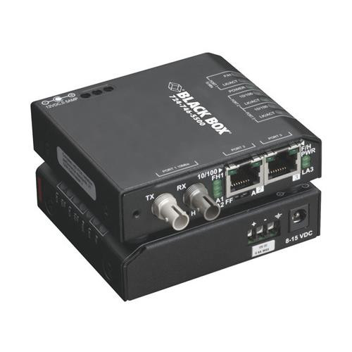 Black Box  convertisseur de support réseau 100 Mbit/s Multimode Noir - LBH100A-H-ST