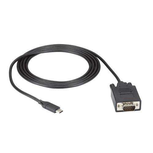 Black Box  câble VGA 1,8 m VGA (D-Sub) USB C Noir - VA-USBC31-VGA-006
