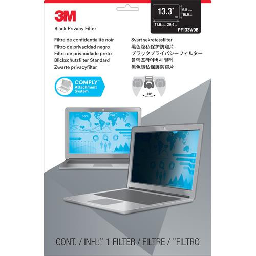 3M PF133W9B 33,8 cm (13.3") Ordinateur portable Filtre de confidentialité sans bords pour ordinateur - 98044054314