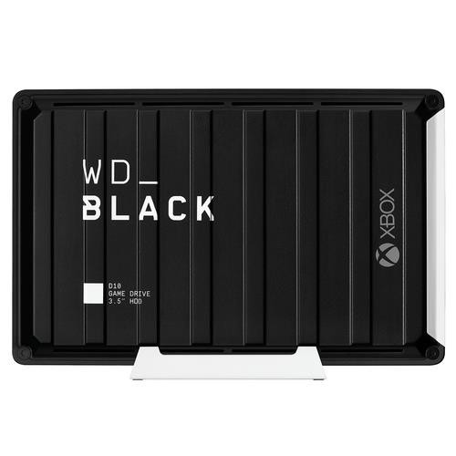 Western Digital Black D10 disque dur externe 12 To 7200 tr/min USB Type-A / Micro-USB B 3.2 Gen 1 (3.1 Gen 1) Noir, Blanc - WDBA5E0120HBK-NESN
