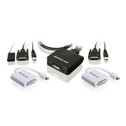 iogear  commutateur écran, clavier et souris Noir - GCS922MDPKIT