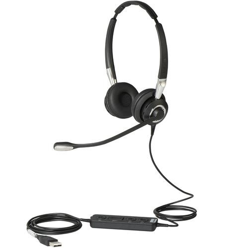 Jabra  écouteur/casque Avec fil Arceau Bureau/Centre d'appels Noir, Argent - 2499-823-309