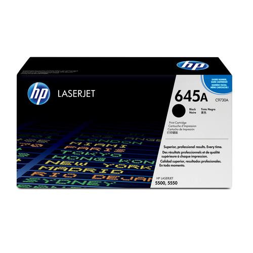 HP 645A toner LaserJet noir authentique - C9730A