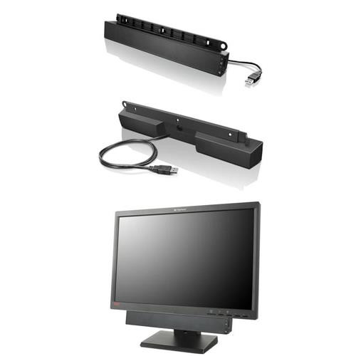Lenovo USB Soundbar Noir 2.0 canaux 2,5 W - 0A36190