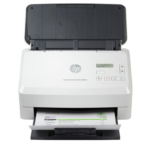HP ScanJet Enterprise Flow 5000 s5 Scanner à defilement A4, jusqu’à 65ppm/130ipm, 600 x 600 DPI - 6FW09A