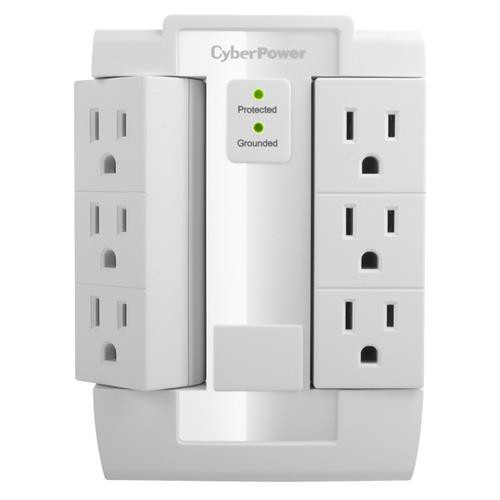 CyberPower  protection surtension Blanc 6 sortie(s) CA 125 V - CSB600WS
