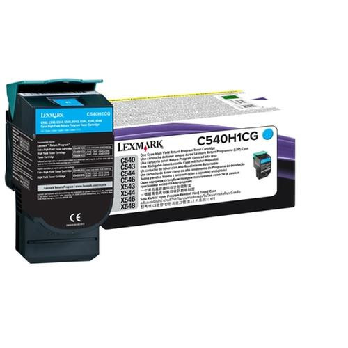 Lexmark  Cartouche de toner 1 pièce(s) Original Cyan - C540H1CG Lexmark  Cartouche de toner 1 pièce(s) Original Cyan - C540H1CG