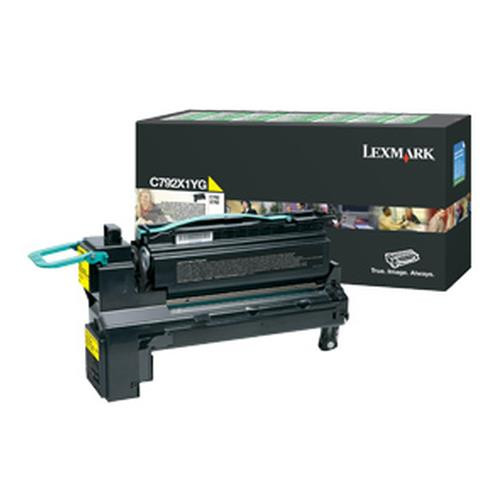 Lexmark  Cartouche de toner 1 pièce(s) Original Jaune - C792X1YG