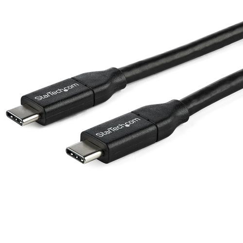 StarTech.com Câble de Charge Rapide USB-C de 1m, Charge et Synchronisation, 100W (5A) PD, USB 2.0, Certifié USB-IF - Cordon de Charge USB C - USB2C5C1M