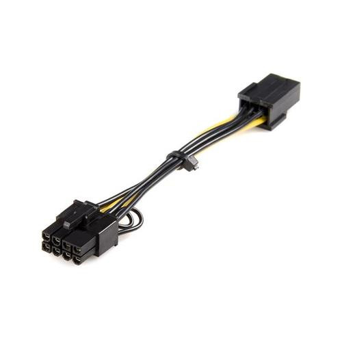 StarTech.com Câble adaptateur d'alimentation PCI Express à 6 broches vers 8 broches de 15 cm - F/M - PCIEX68ADAP