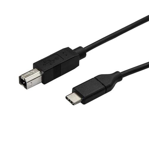 StarTech.com Câble USB-B vers USB-C de 3m, Câble de Transfert de Données, USB 2.0, USB-C - USB2CB3M