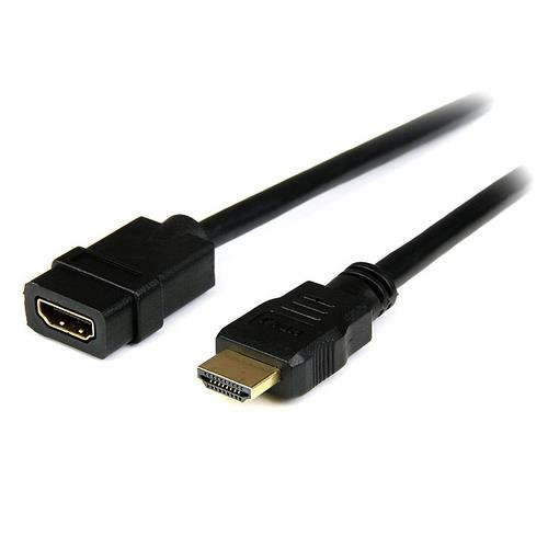 StarTech.com Rallonge HDMI 2m - Câble HDMI Mâle vers Femelle - Rallonge de Câble HDMI 4K - Câble HDMI UHD 4K 30Hz avec Ethernet M/F - Câble HDMI 1.4 Haut Débit - Rallonge de Cordon HDMI - HDEXT2M