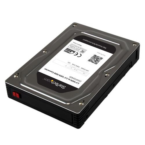StarTech.com Boîtier Adaptateur en Aluminium pour DD / SSD SATA 2,5" vers 3,5" jusqu'à 12,5 mm - 25SAT35HDD