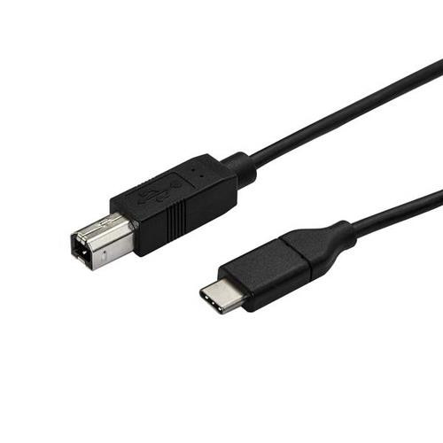 StarTech.com Câble USB-B vers USB-C de 50cm, Câble de Transfert de Données, USB 2.0, USB-C - USB2CB50CM