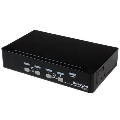 StarTech.com Commutateur KVM 4 Ports VGA USB, Montage en Rack et OSD - Switch KVM - 1920x1440 - SV431DUSBU